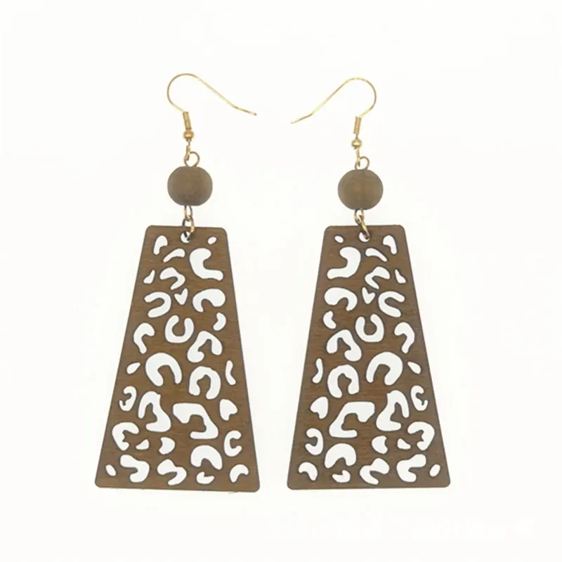 Уникальные модные трансграничные креативные серьги Amazon полые геометрические