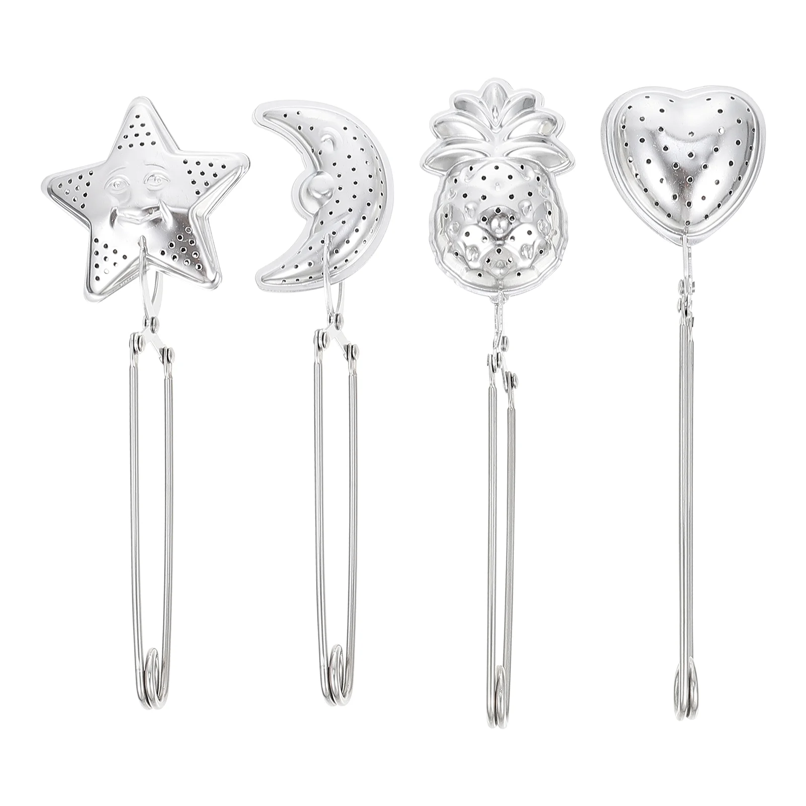 

Tea Strainer Infuser Loose Leafstainless Steel Mesh Filter Steeper Holder Stee Basketseasoning Star Reusable Filtershouse