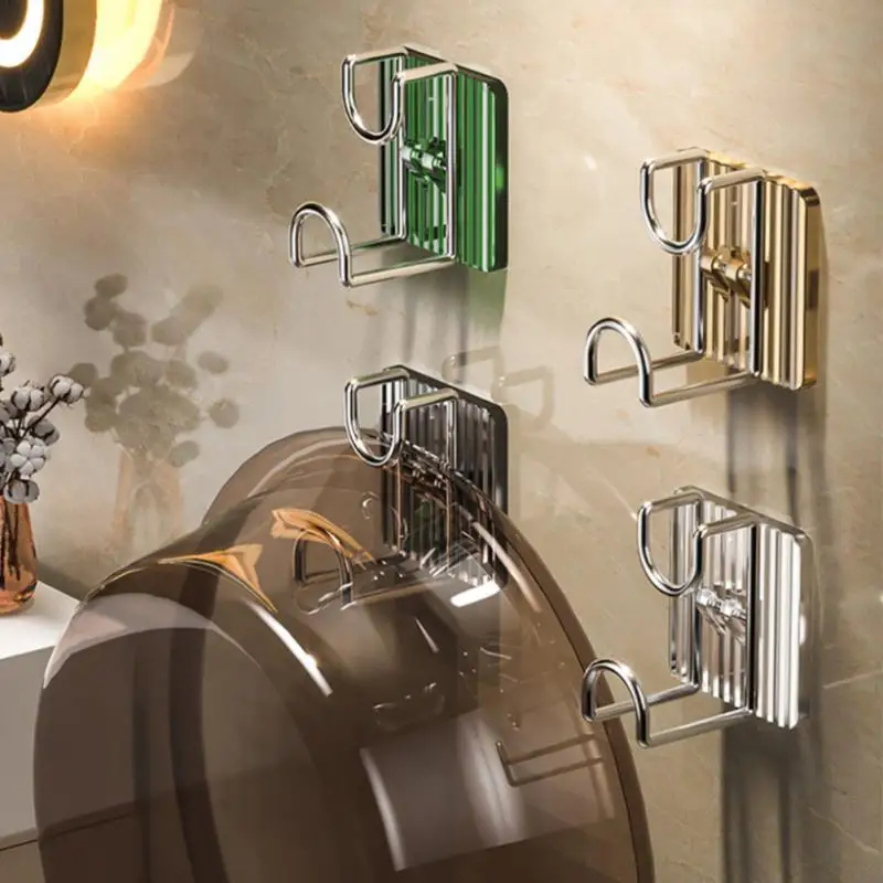 samoprzylepne haczyki oszczędzaj miejsce ze stali nierdzewnej uniwersalny bez dziurkacza akcesoria łazienkowe uchwyt na narzędzia