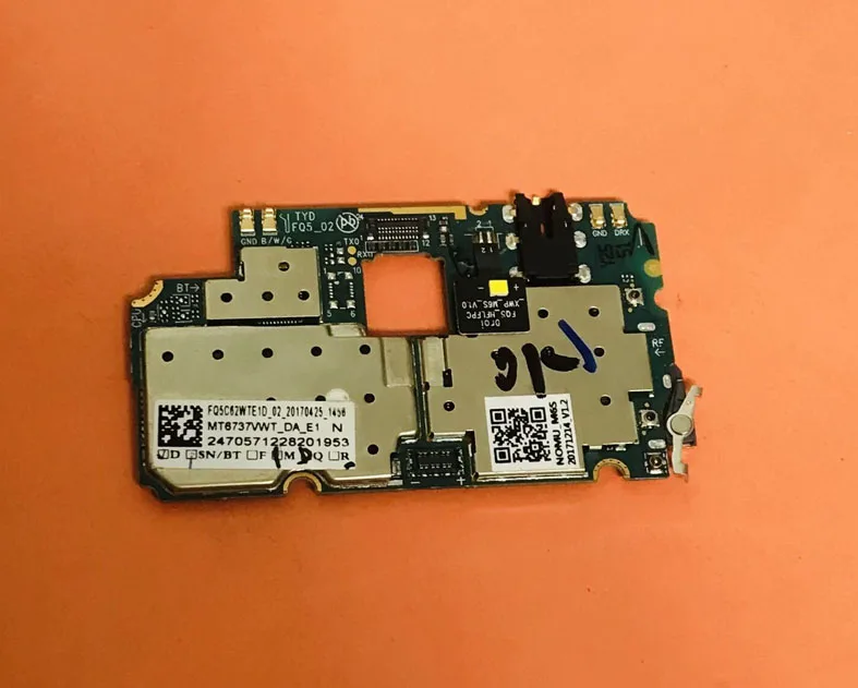 Оригинальная материнская плата 2 ГБ ОЗУ + 16 ПЗУ для NOMU M6 MTK6737VWT четырехъядерный
