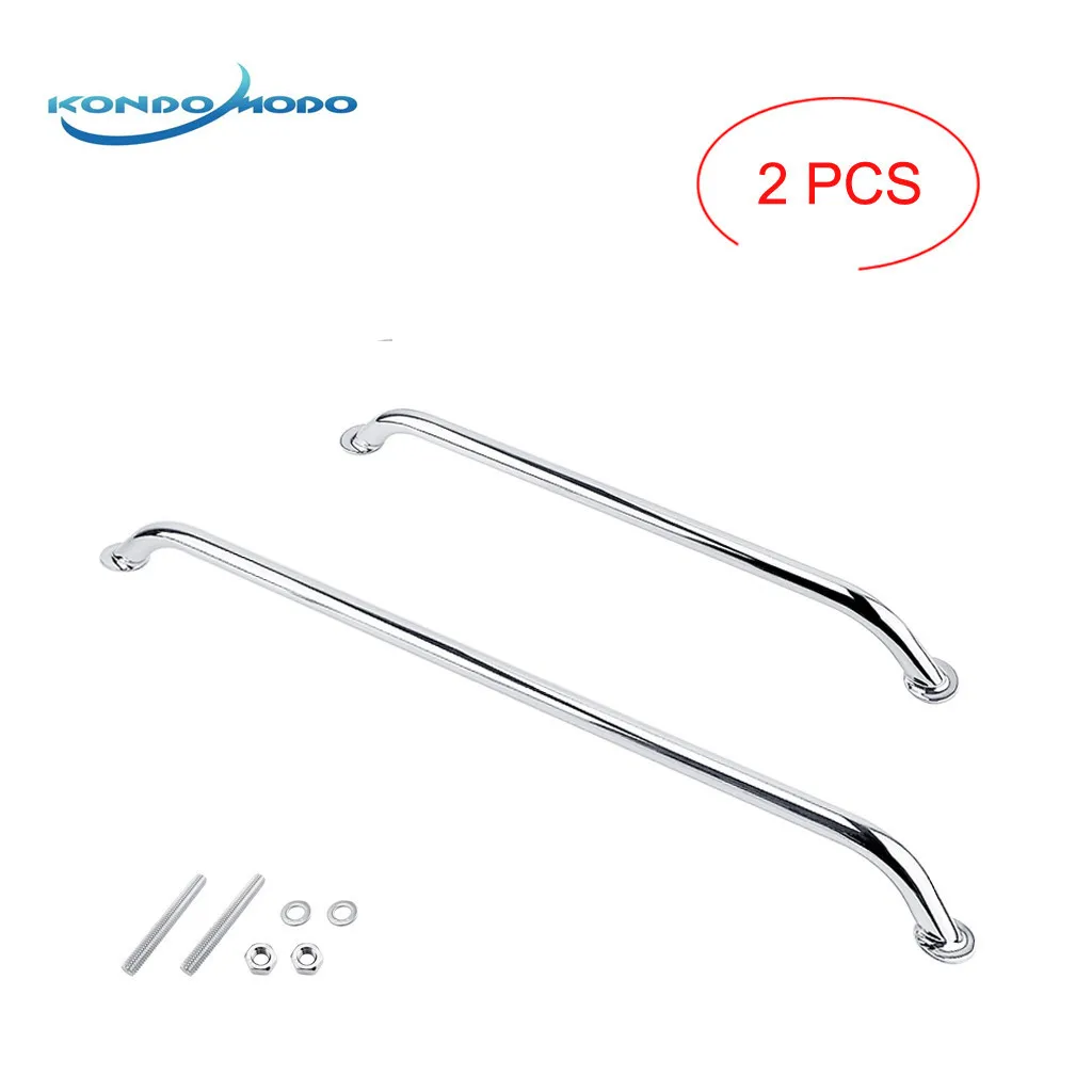 

2PCS SS 316 Marine Grade Grab Handle Door Handrail Grip Rail Grab Bar Handle with Bolt Boat Hatch Yacht Marine Bathroom Hardware