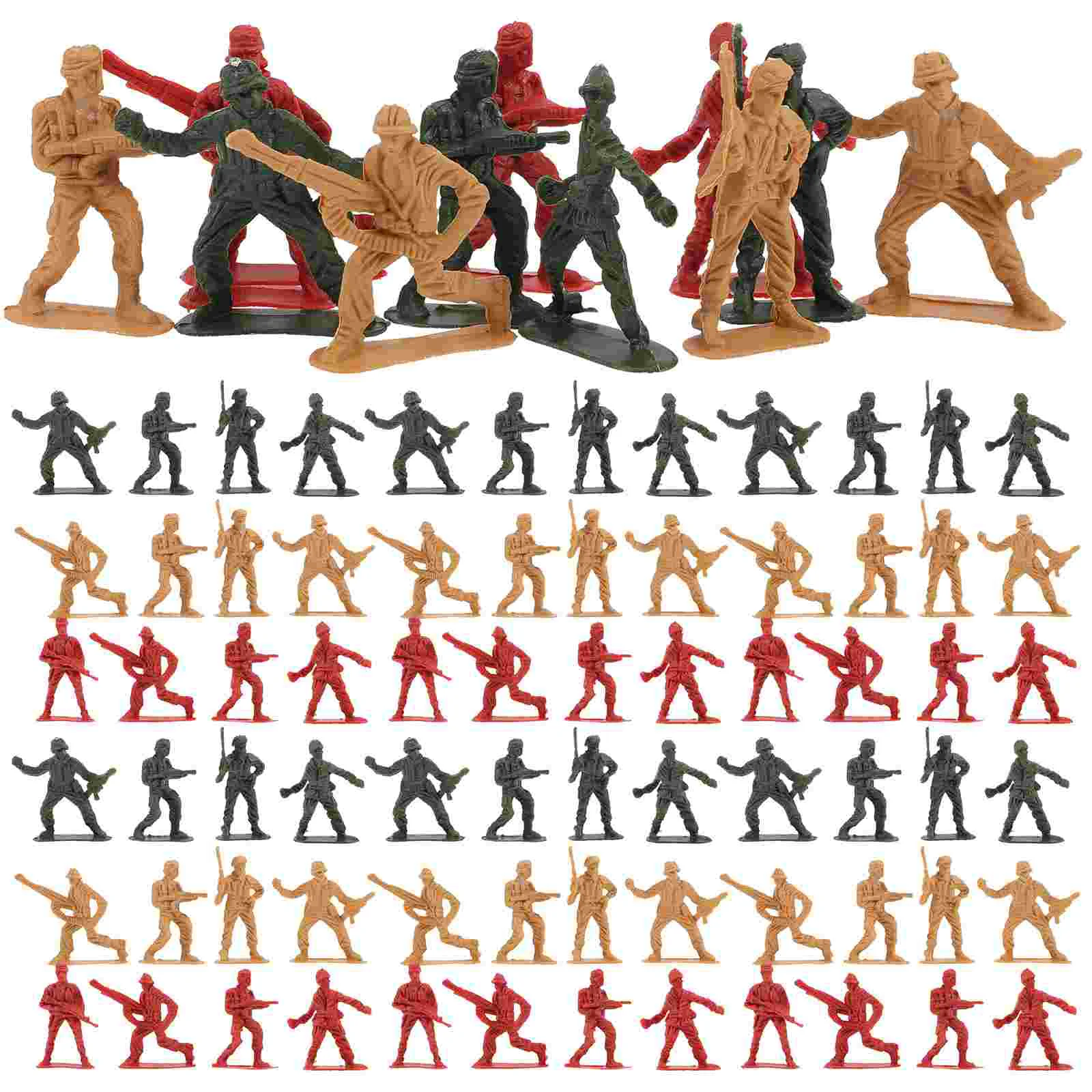 

200Pcs Men Figures Miniature Soldier Figurines Miniature Scenes Decor