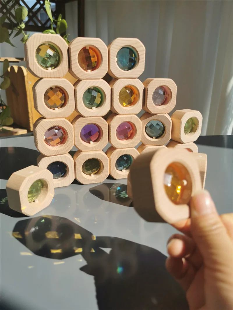 Детские Акриловые Кристаллы Lucite Cube штабелируемые оконные блоки цветные уличные