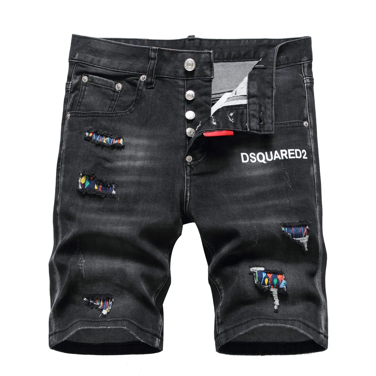 

Джинсовые шорты DSQUARED2 мужские, летние, джинсы в уличном стиле, узкие, большого размера