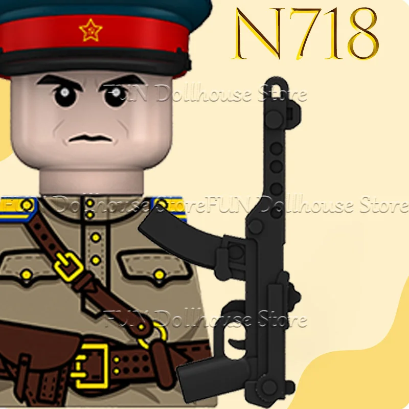 Конструктор MOC: Фигурки советских солдат ВОВ, военачальники, офицеры пехоты, майоры, воины, с оружием и головными уборами. Подарок для мальчика. (art.: 3920db431943d) - 3920db431943d