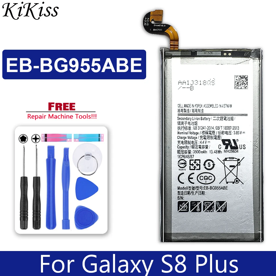 

Аккумулятор на 3500 мА · ч для Samsung Galaxy S8 Plus SM G955 G955F G955A G955T G955S G955P, номер отслеживания