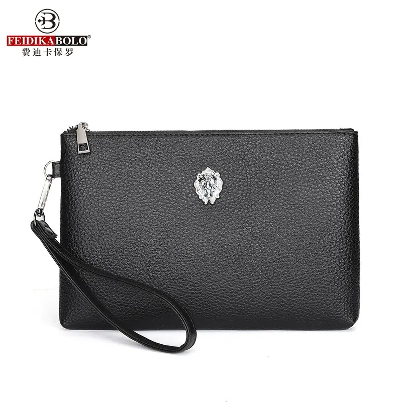 

Men Clutch Bags Lion Phone Long Wallets for Men Bags Purse Business Male Clutches Bags Envelope Bag Man wristlets Handy Bag