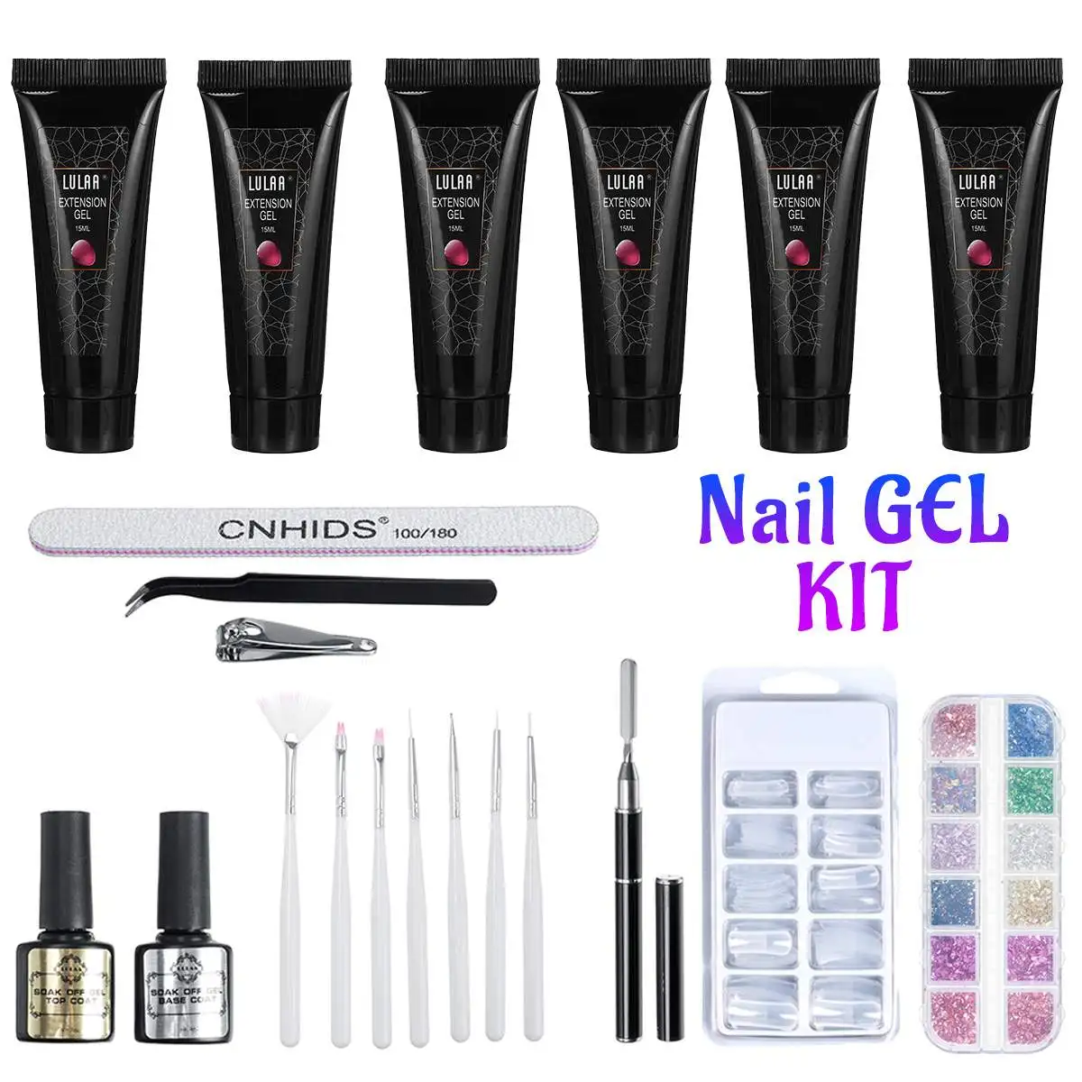

Nail Extension Set Slip Solution Builder Acrylic Gel Polish Nail Art Tool Design for Manicure Gel