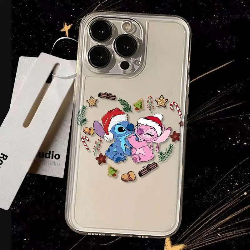 Чехол для телефона Disney's Stitch and Annie Apple iPhone 16 15 Pro Max 13 14 Plus 12 11 7 8 XS XR Y2K