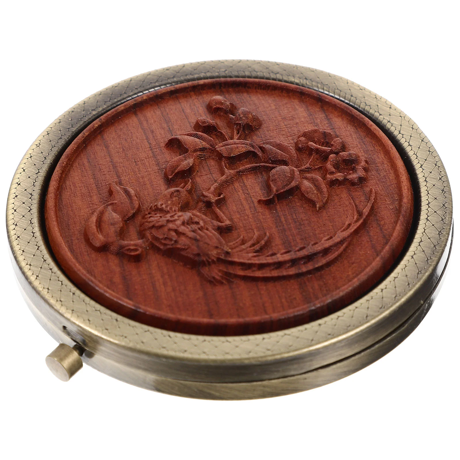 

Mirror Makeup Girlmetal European Styletool Delicate Small Dual Sided Folding Practical Pocket