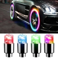 tire valves cap light for car motorcycle bicycle wheel tyre led colorful lamp cycling hub glowing bulb accessories tire light