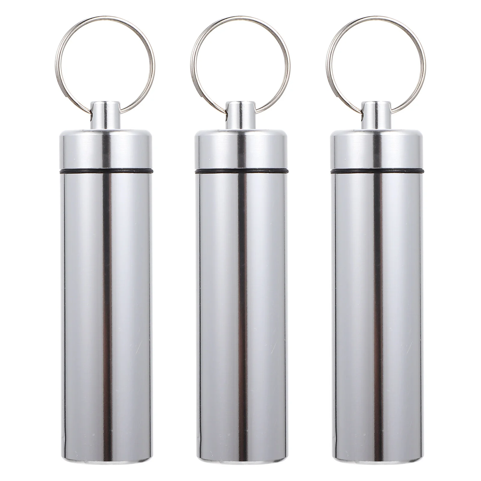 

3pcs Portable Aluminum Alloy Small Toothpick Boxes Travel Cotton Swab Holders