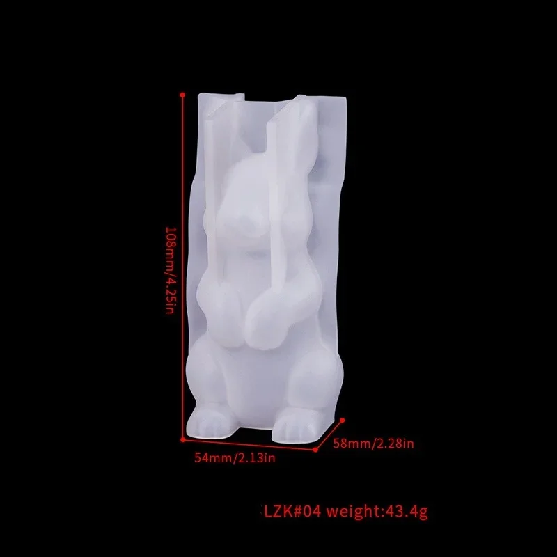 3d кошки собаки животные искусственная кожа подсвечник полимерные формы