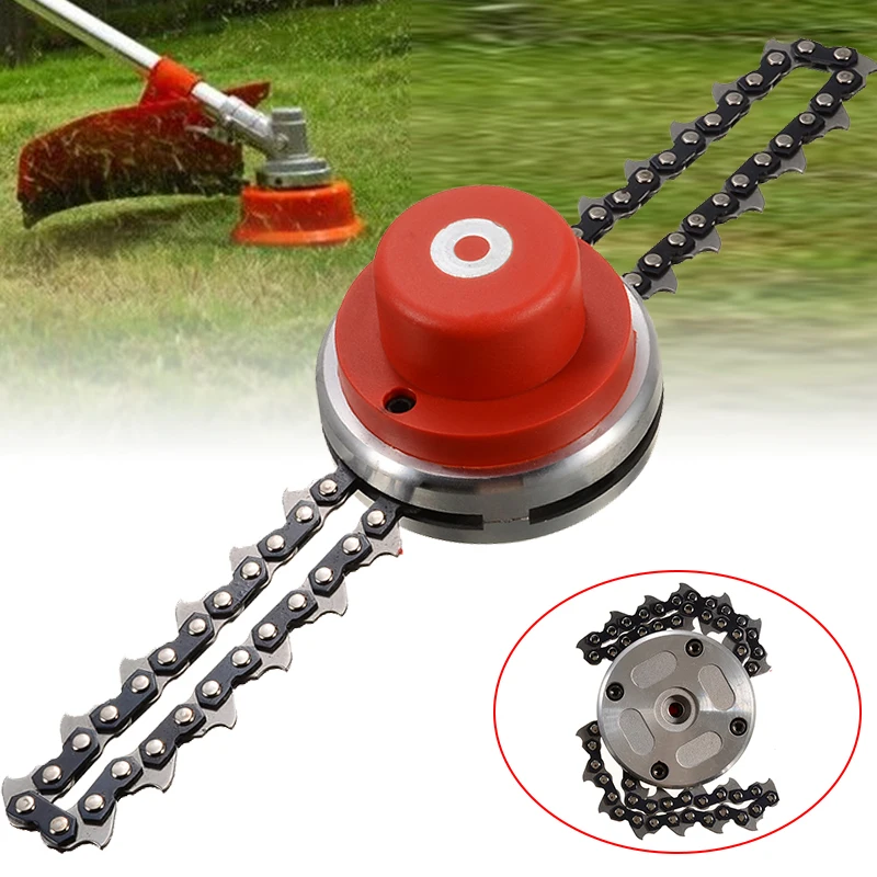 

1Pcs 13*11.5*7cm 65Mn Chain Brush Cutter Trimmer Line Head Universal Lawn Grass Mower Garden Power Tools