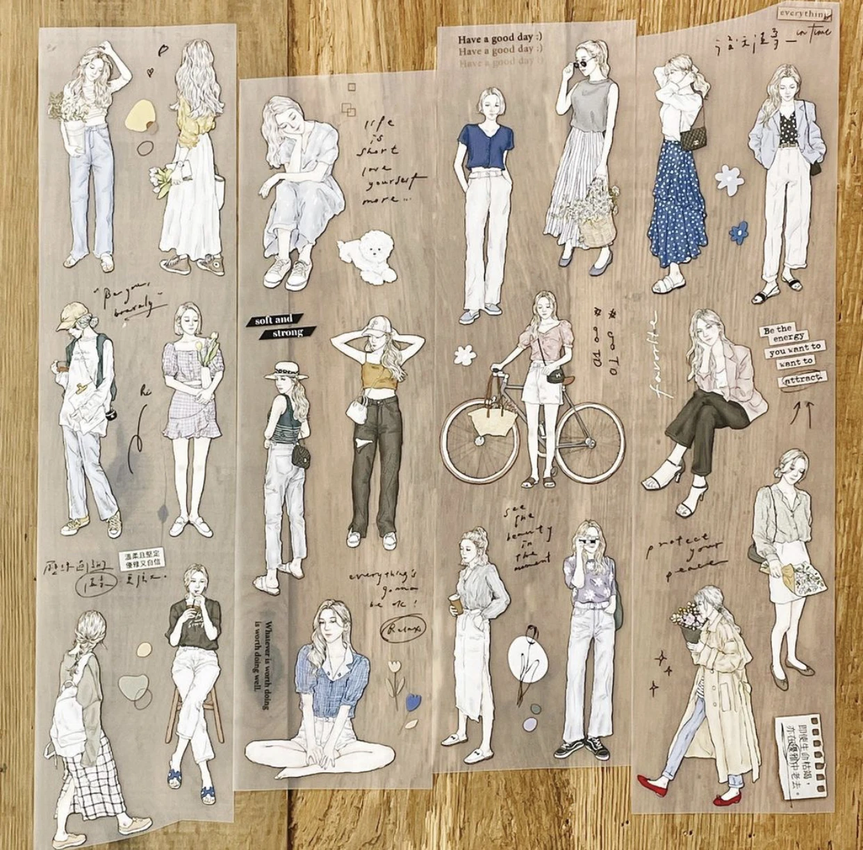 

1 петля-100 см милый пион мягкая девушка Васи питомец лента планировщик Сделай Сам Скрапбукинг декоративный план наклейка