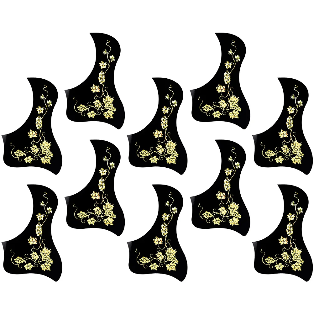 

10 Pcs Pickguards Guitar Acoustic Picks Sticker Protector Folk Parts Accessories