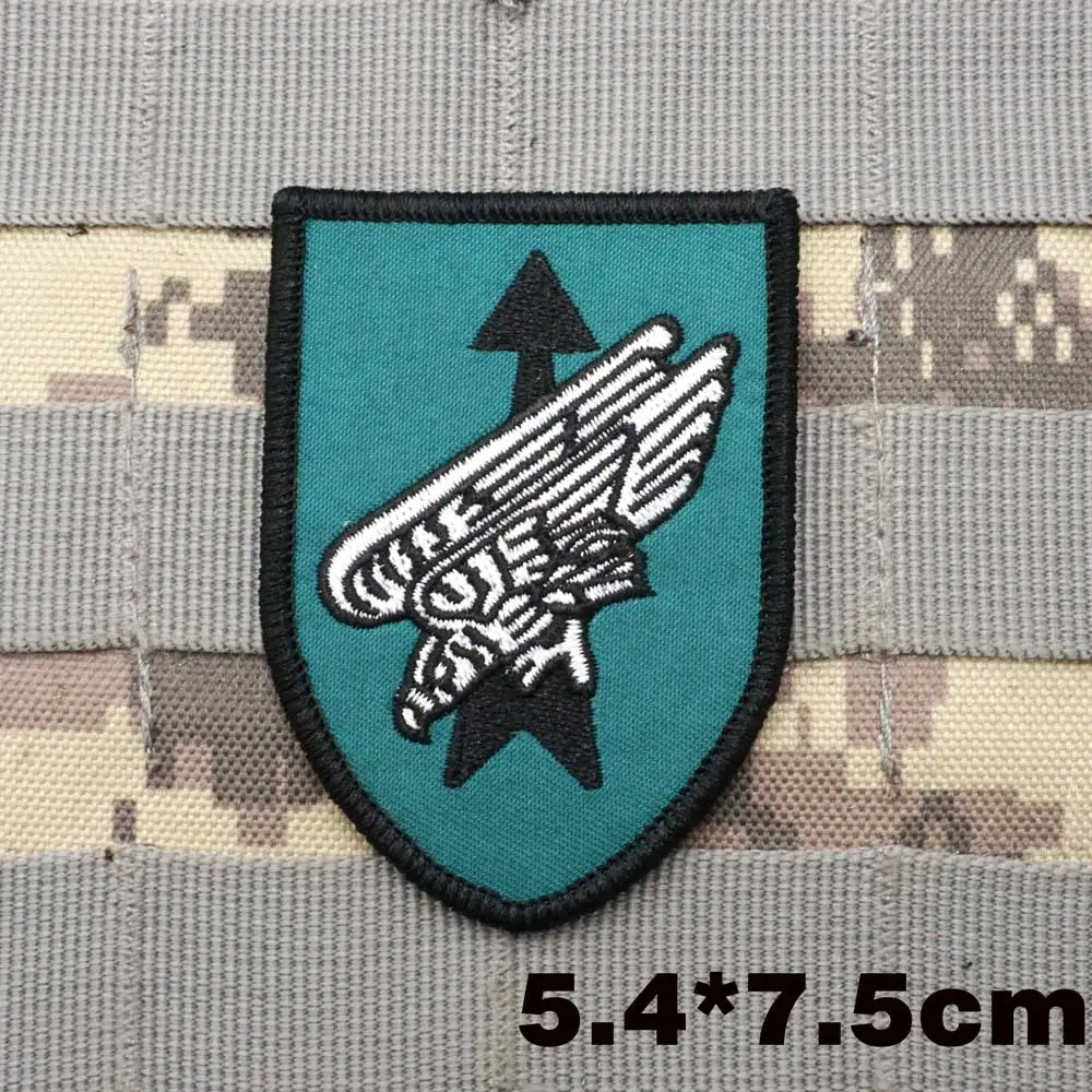 Немецкий армейский флаг, военные тактические вышитые нашивки, ободок на руку, с крючком, подкладкой, 26th десантная бригада