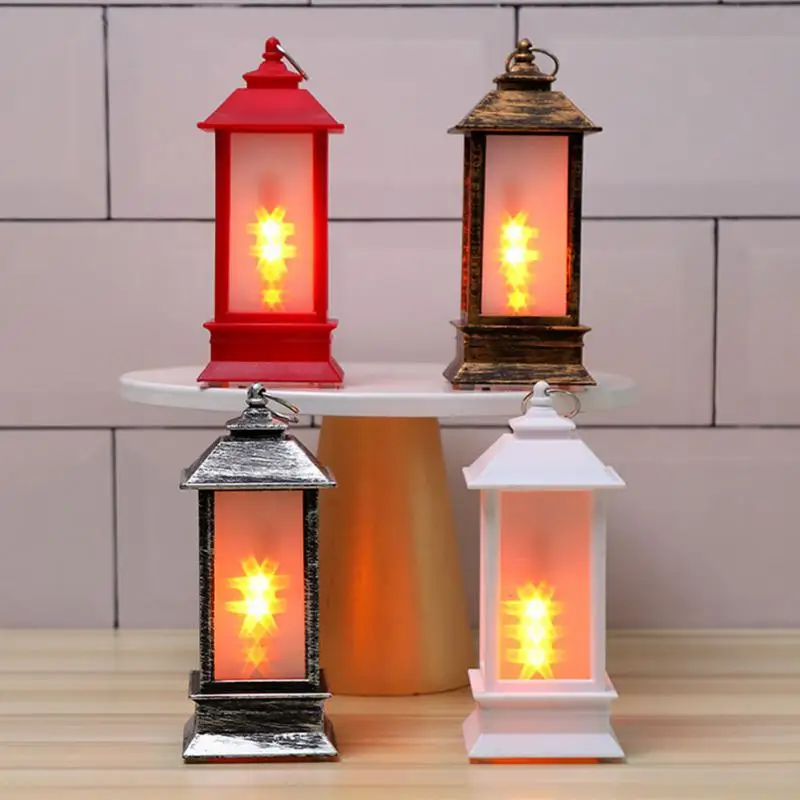 

Christmas Small Wind Lamp Flame Lamp LED Electronic Lamp Oil Lamp Candle Lamp Portable Wind Lamp Mirror Fog Lamp For Christmas