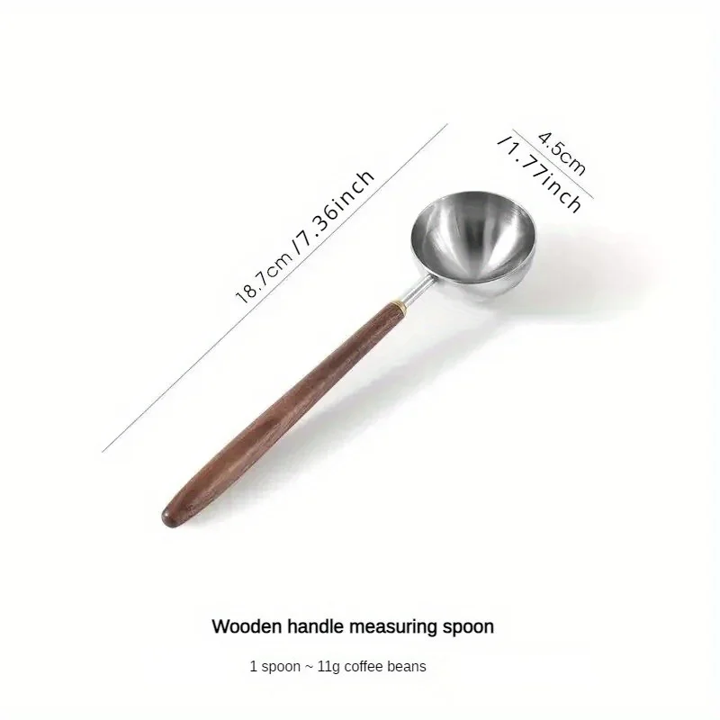 

Кофейная ложка из нержавеющей стали с деревянной ручкой