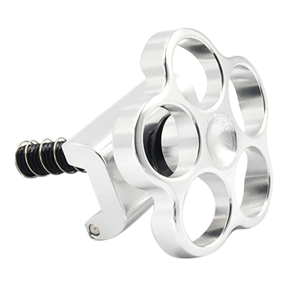

For Brompton Folding Bike Frame Round Hinge Lever Clamp Aluminum Alloy C Buckle Clip Rotating Buckle,Silver