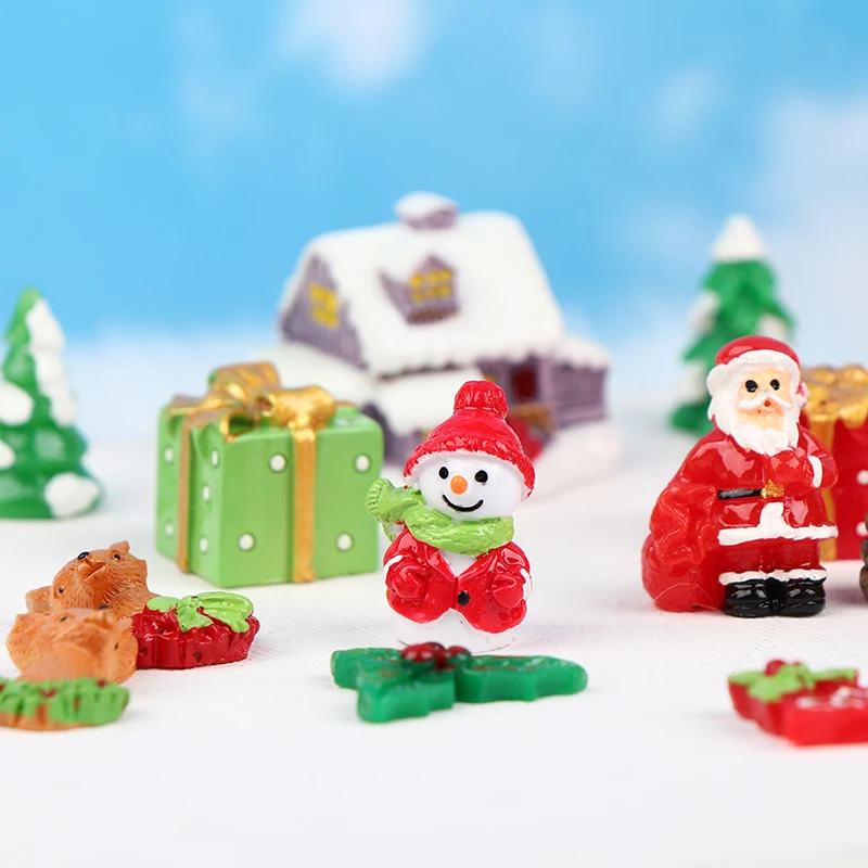 

Миниатюрные Ландшафтные фигурки из смолы, 1 комплект, аксессуары «сделай сам», сказочный сад, кукольный домик, рождественские поделки, аксес...