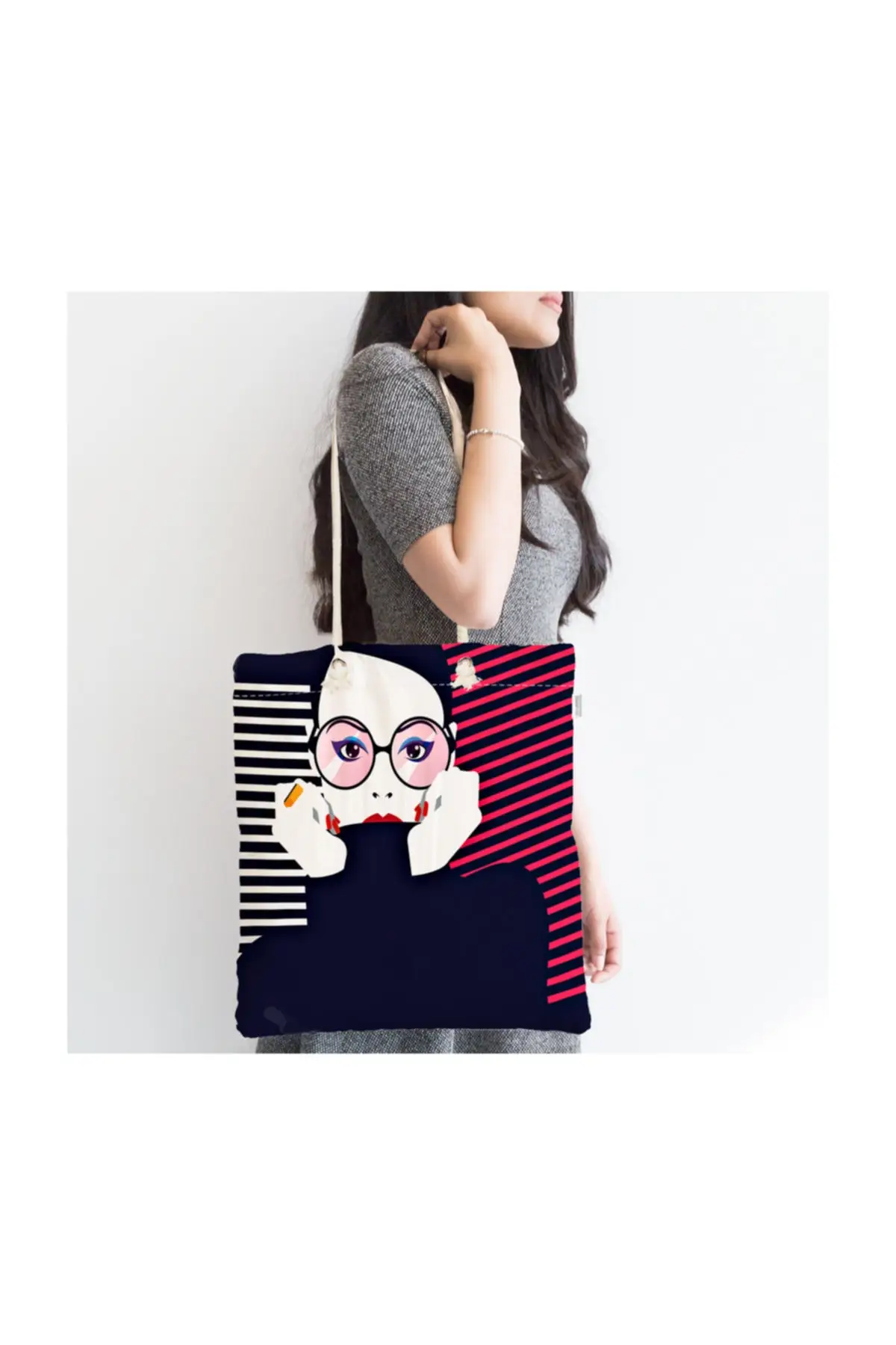 

Женская пляжная сумка-тоут на молнии с цифровым принтом