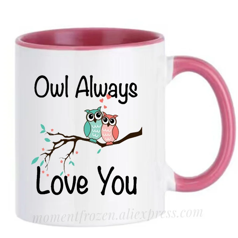 

Owl Coffee Mugs for Lover Boyfriend Girlfriend Ceramic Travel Cups Drinkware Tableware Coffeeware Husband Wife Valentines Gifts