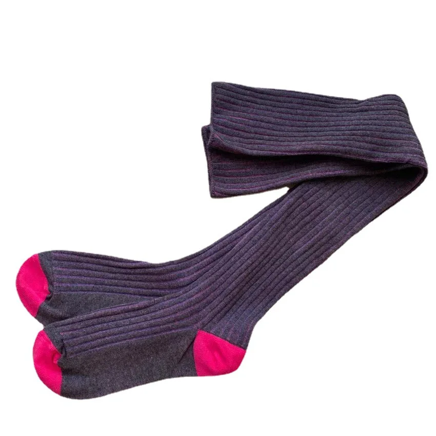 Thigh Highs Socks Long Stockings Sexy Over Knee Socks Acrylic All-Match Solid Color Knitting Warm Women Japanese Leg Warmer