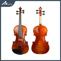 advanced pure handcraft concert fiddle solidwood flamed maple 44 violin antique vanrish excellent tone with ipe bow bridge case