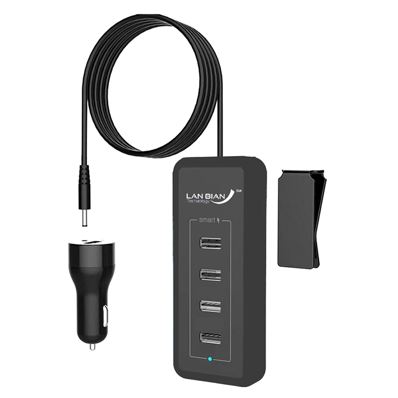 Автомобильное зарядное устройство с 5 USB-портами 12 В |