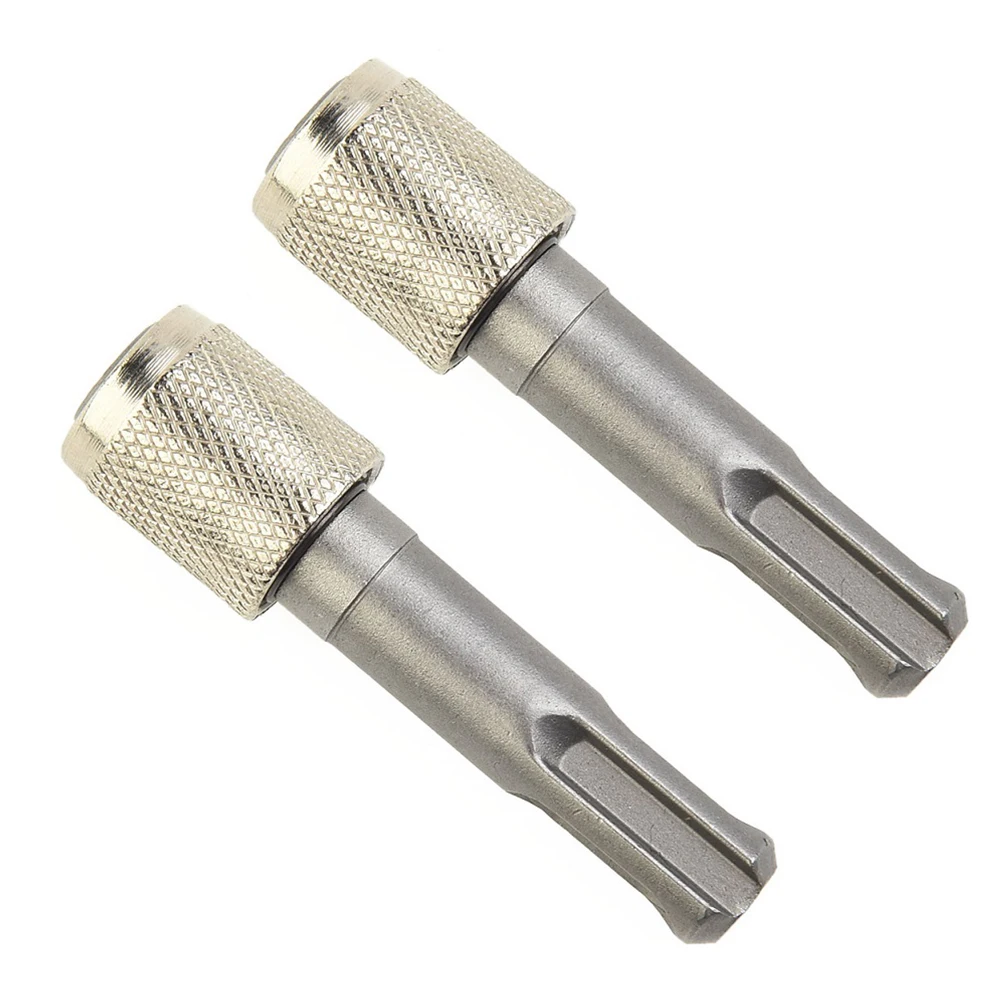 

2pcs Socket Adapter 1/4 Hex Shank Screwdriver Holder Drill Adapter Converter SDS Hammer Drilling Tool Nut Impact Driver Set