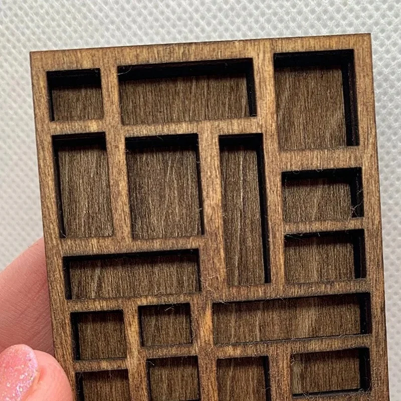 FBIL-1:12 Миниатюрная полка для безделушек хрустальная Кукольный домик Миниатюрный