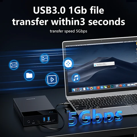 Корпус для жесткого диска kebidu USB3.0  черный