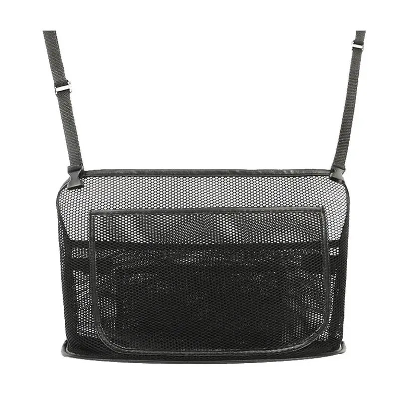 

Car Mesh Bag Containers Thickened Polyester Fiber Car Pocket For Phones Pens Keys Lipstick Mesh Holes Bags With Tray Phone