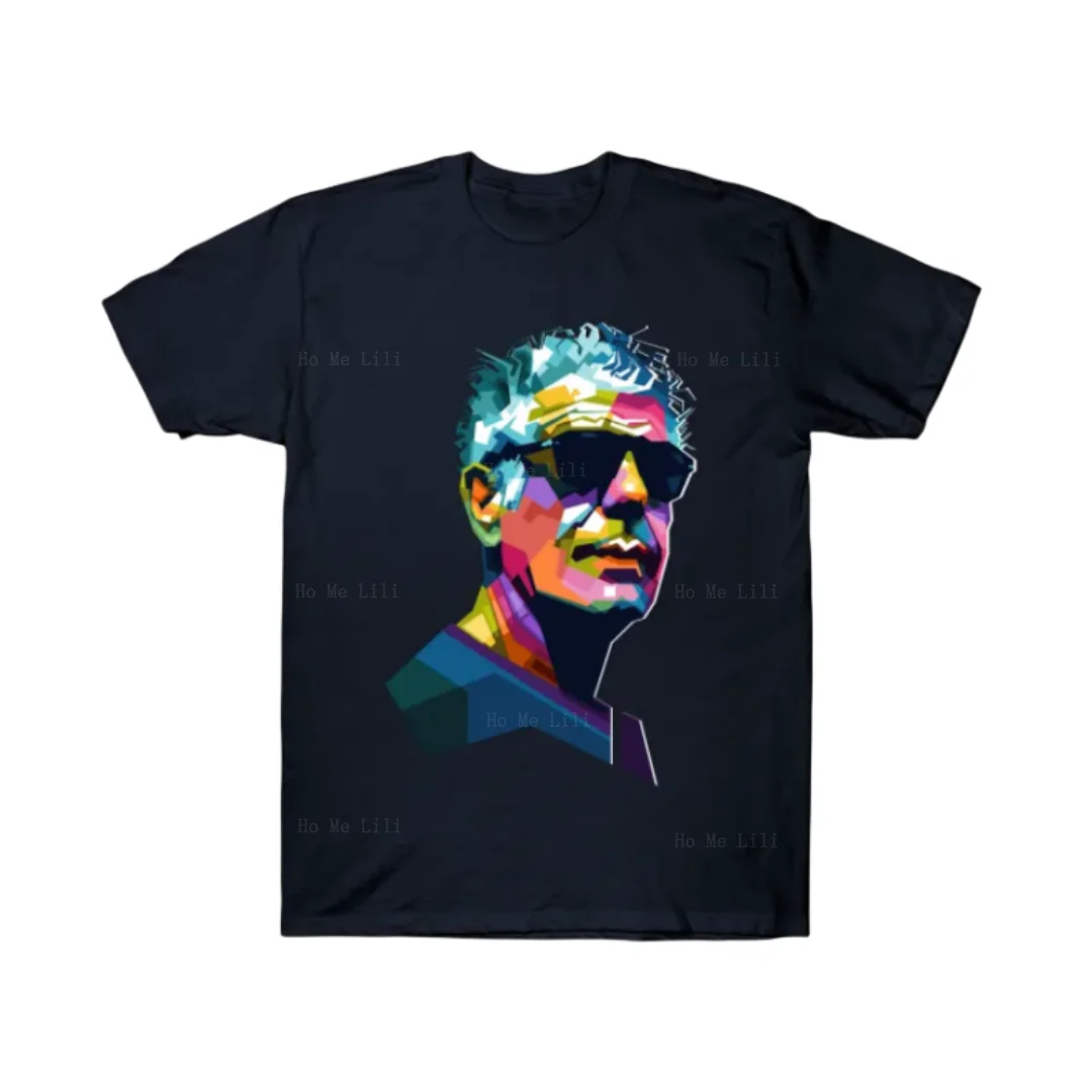 Футболка с принтом Энтони Берден из 100% хлопка