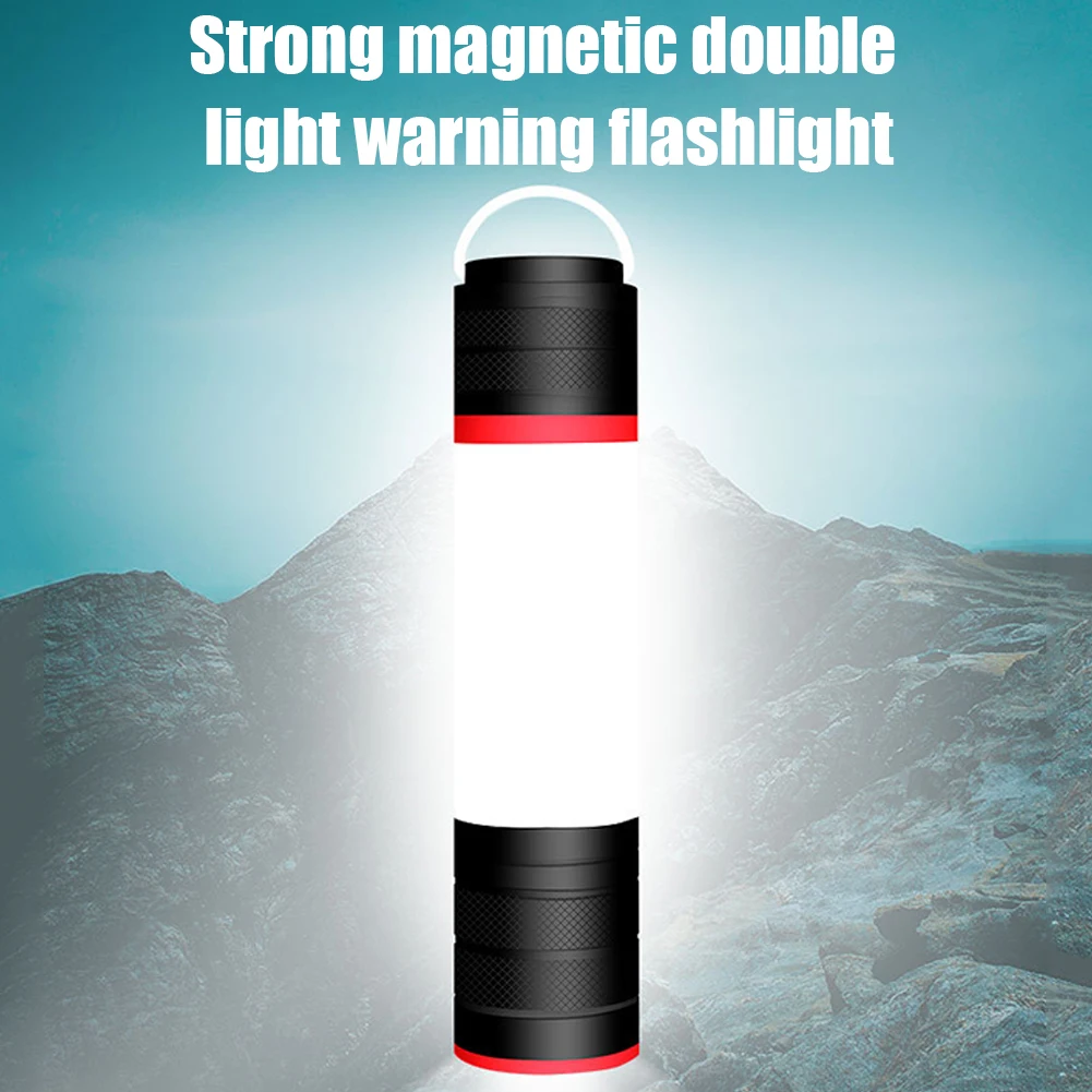 

Outdoor Camping Flashlight 6 Mode Portable Zoomable LED Flashlight Outdoor Camp Emergency Work Lighting Tent Hanging Lantern