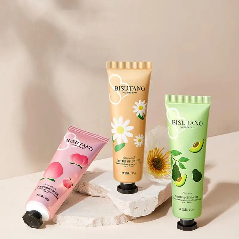 

Hand Cream Rough Dry Cracked Hands Hydrating Hand Natural Chamomile Peach Avocado Moisturizer Not-greasy Care Hand Lotion
