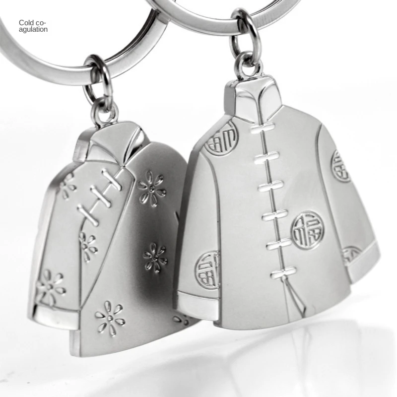 

Chinese Tang suit couple keychain creative metal pendant keychain wholesale