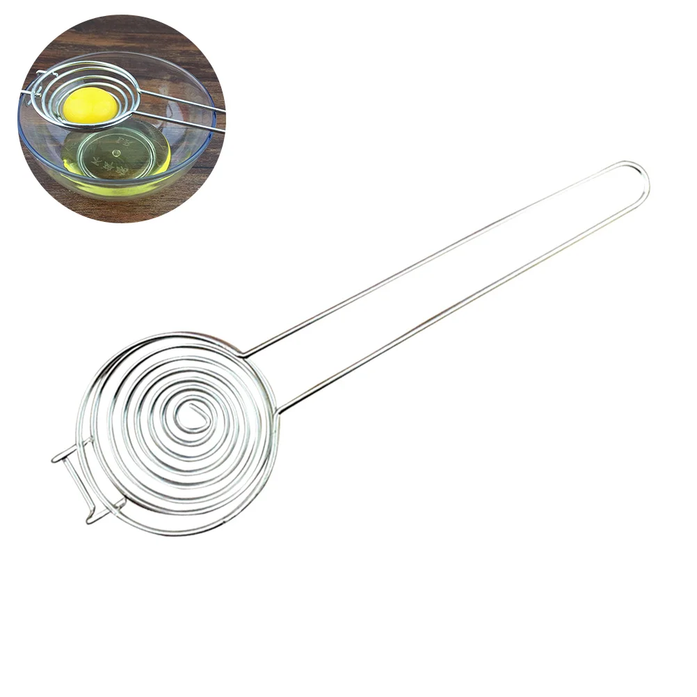 

Stainless Steel Egg Yoke Separator Filter Yolk White Divider Kitchen Utility Gadget Cooking Baking Tool