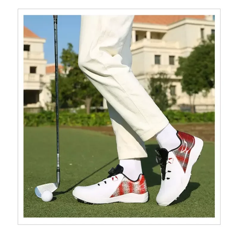 

2022 New Nailless Professional Golf Shoes Men's and Women's Same Sports Shoes 37-46 Yards Self-locking Buckle