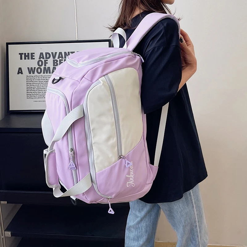 Double Shoulder Travel Bag Men And Women'S Large Capacity Light Luxury Shoulder Bag Outdoor Luggage Clothing Storage Bag M642