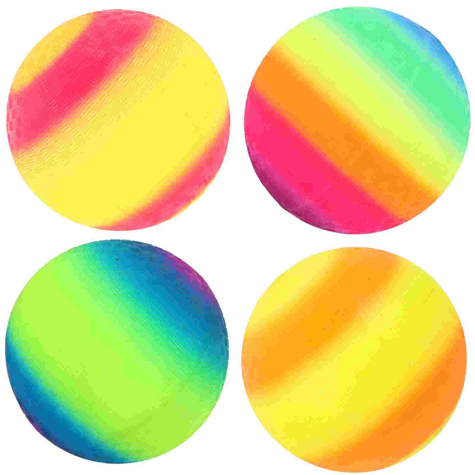 

4 Pcs Rainbow Pat Ball Educational Children Toys Shoot The Kick Balls Kids Playground Pvc Jumping Kickball