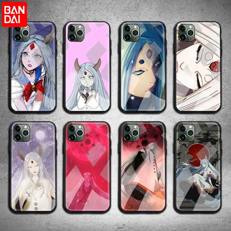 

Naruto Kaguya Otsutsuki Phone Case Tempered Glass For iPhone 13 12 11 Pro Mini XR XS MAX 8 X 7 6S 6 Plus SE 2020 cover