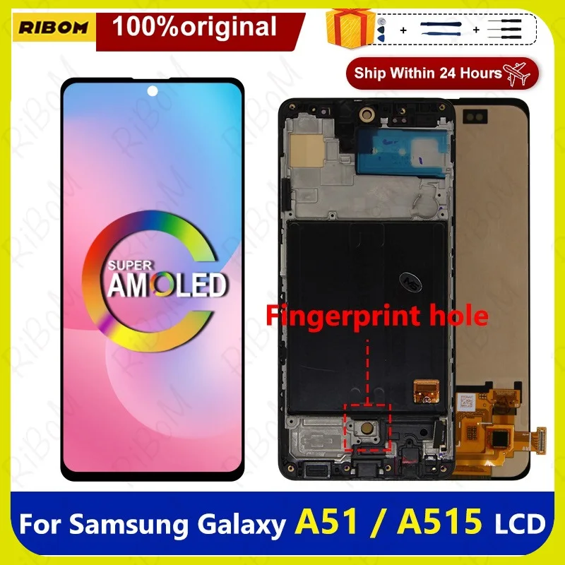 

New Original 6.5" For Samsung Galaxy A51 LCD Display A515F A515F/DS Touch Screen Digitizer For Samsung A515 LCD