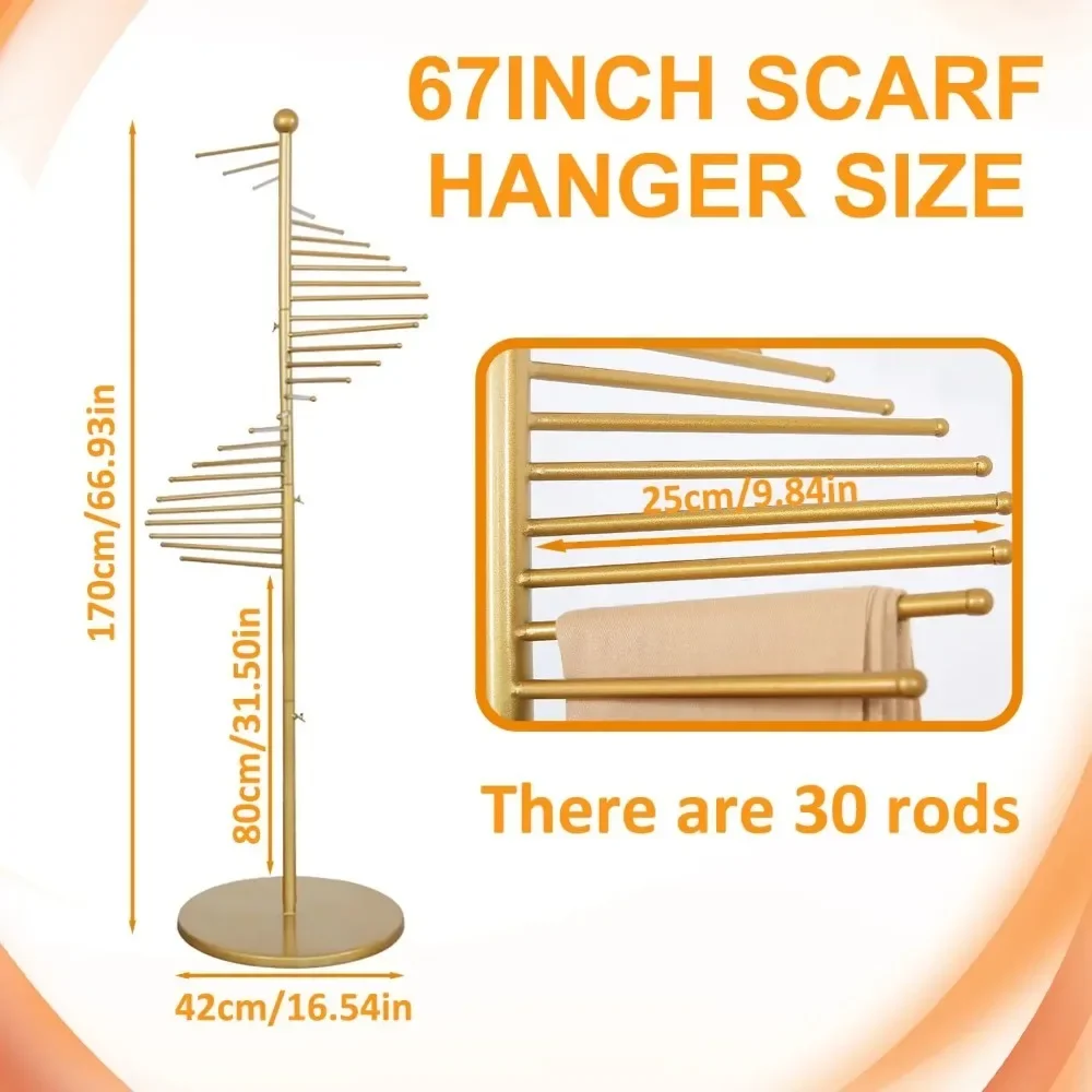 Спиральный Держатель для шарфа органайзер хиджаба вешалка пояса брюк одеял