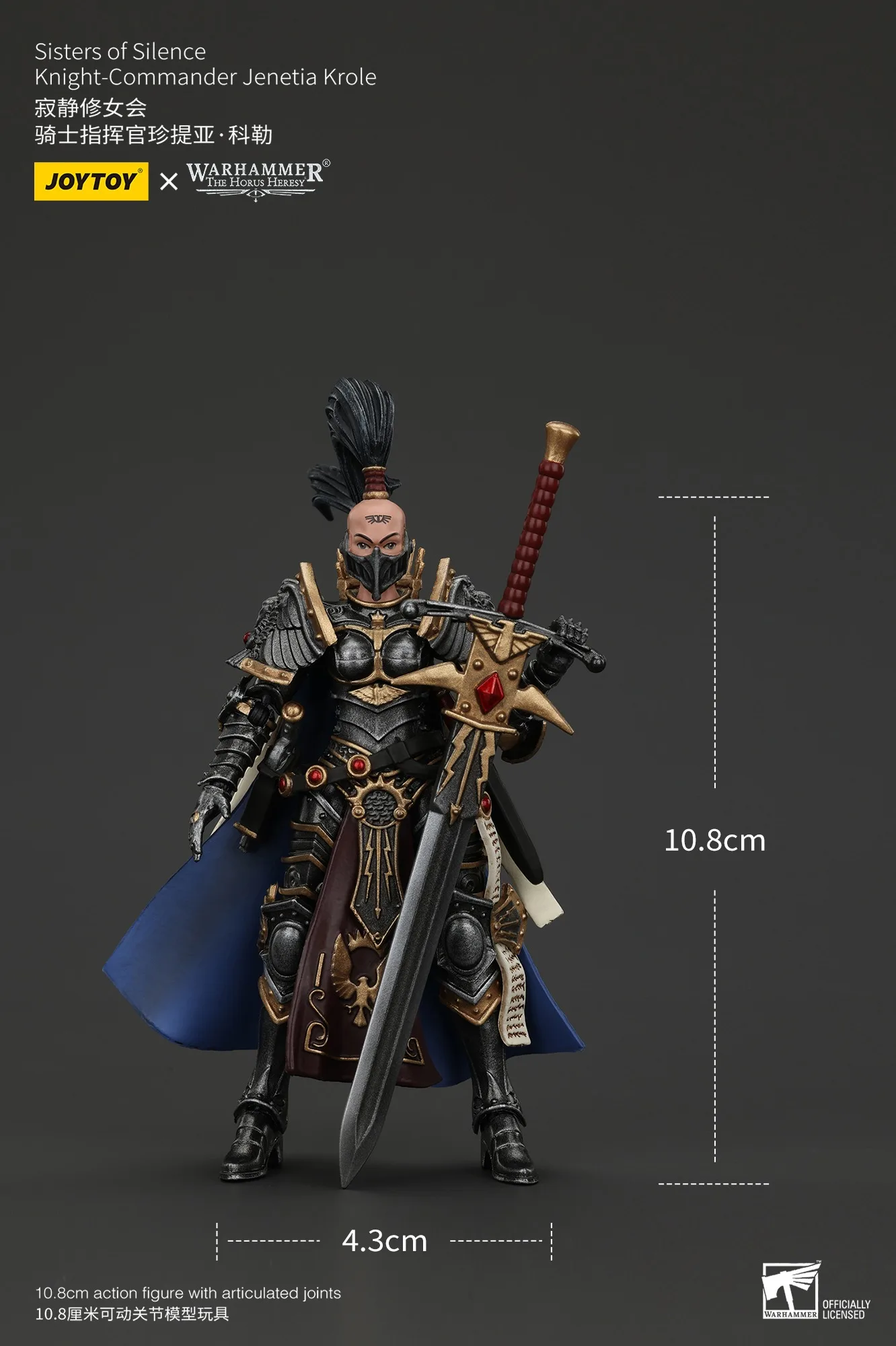 Аксессуары JOYTOY: Фигурки Warhammer 118, Сестры Тишины, Аргентинский лис, Страж, Командир-кадре, Рыцарь-командир Дженетия Кроле (art.: 3920cd8ae104d) - 3920cd8ae104d