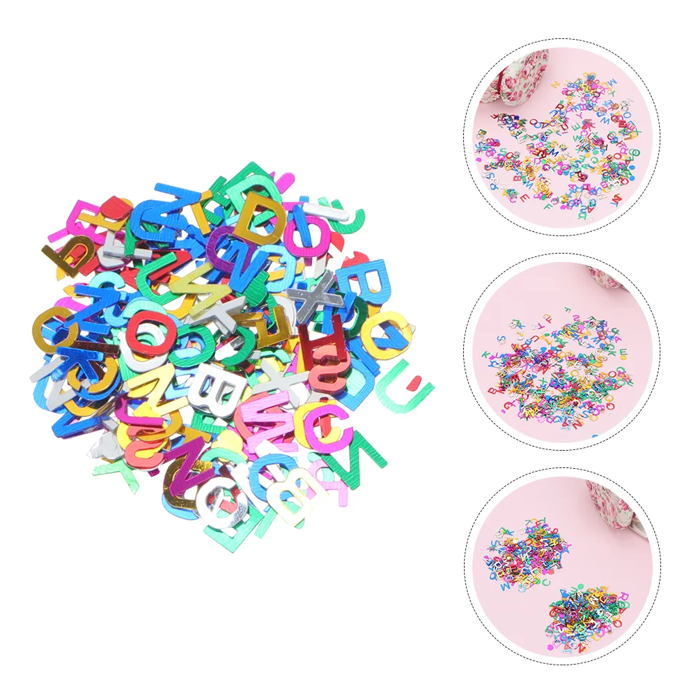 

Christmas Table Party Scatter Letter English Birthdayholiday Set Photo Supplies Alphabet Weddingprop Metallic Winter Baby