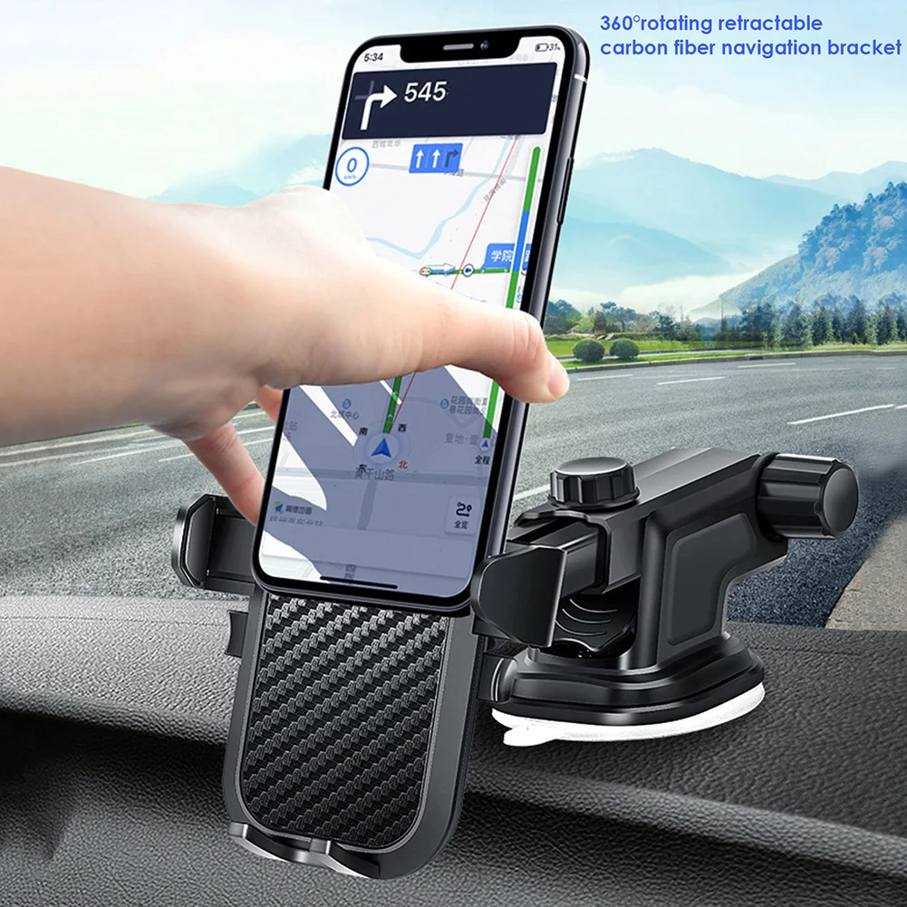 Регулируемый автомобильный держатель для телефона на присоске поддержка GPS