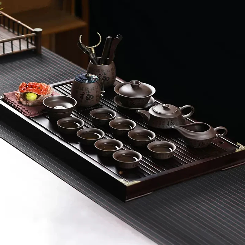 Высококачественный офисный чайный сервиз кунг-фу с фиолетовым песком и