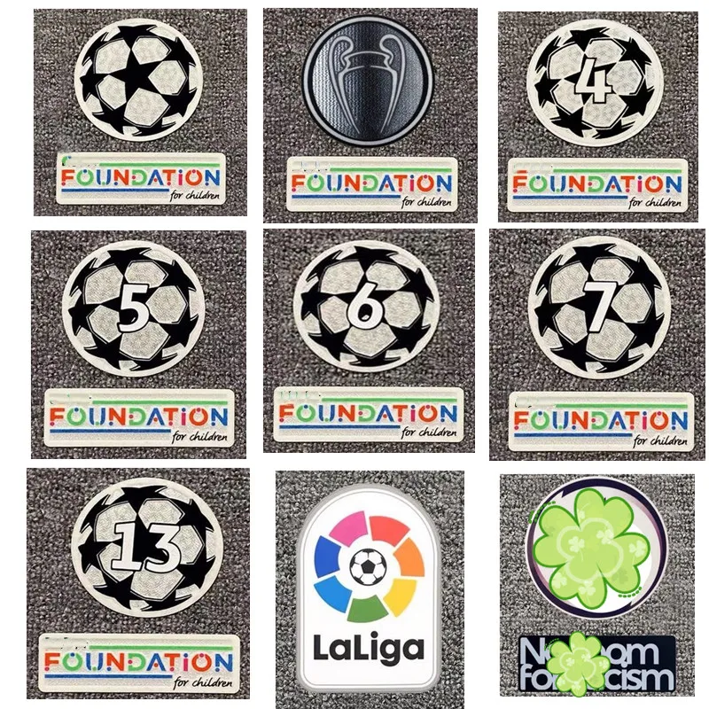 

2021 Chanpions Stars Ball Football Badges FOUNDATION Top Quality Soccer Patches